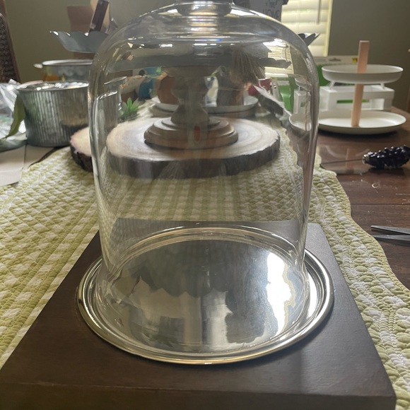 Pottery Barn Candle Holder with Cloche - Picture 4 of 7